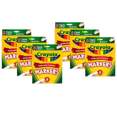 Crayola Broad Line Markers, Classic Colors, PK48 BIN587708BN